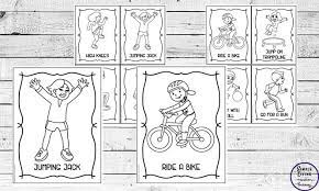 This helps in developing visual discrimination skills as well. Exercise And Fitness Cards To Get Kids Moving Simple Living Creative Learning