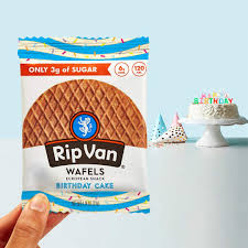 The best birthday treats for work are usually gift baskets filled with yummy dessert treats. Amazon Com Rip Van Wafels Birthday Cake Stroopwafels Healthy Snacks Non Gmo Snack Keto Friendly Office Snacks Low Sugar 3g Low Calorie Snack 12 Count Grocery Gourmet Food