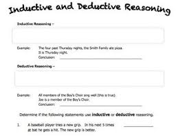 Worksheet On Inductive And Deductive Reasoning Persuasive Writing Prompts Inductive Reasoning Worksheets