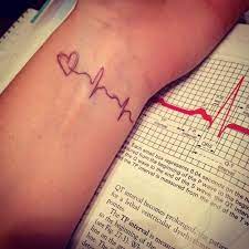 Heartbeat On Wrist Tattoo Heart Beat Tattoo Heartbeat Tattoo Love Tattoos