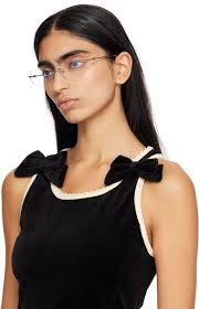 BONNIE CLYDE Silver Metal Lisp Glasses Bonnie Clyde