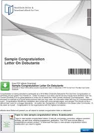 Responsibility, mo 6xxxx (your name and address) july 8, 2011 (current date) dr. Sample Congratulation Letter On Debutante Pdf Free Download