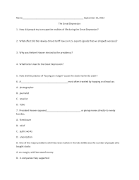 You can use this swimming information to make your own swimming trivia questions. Great Depression Quiz