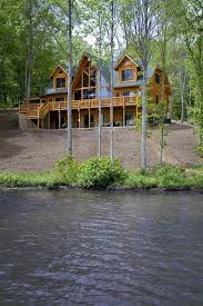 Lake House Lakeside Cabin Log Cabin Homes Log Home Living