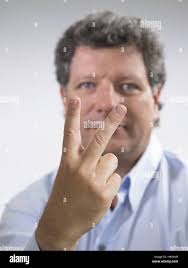 Finger language icon hi-res stock photography and images