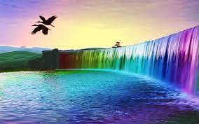 Rainbow Waterfall His Covenant Is Evident Everywhere Htpp Willisnichetravel Com Waterfall Wallpaper Rainbow Waterfall Colorful Landscape