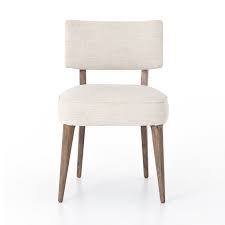 Orville Dining Chaircambric Ivory In 2020 Dining Chairs Upholstered Side Chair Dining