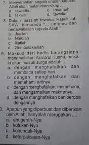 توكُل‎‎) atau tawakkul berarti mewakilkan atau menyerahkan. 7 Menyerahkan Segala Urusan Kepada Allah Akan Melahirkan Sikap 8 Dalam Masalah Tawakal Rasulullah Brainly Co Id