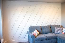 * you can now see the finished pallet wall here. Diy Accent Wall Coastal Lean Woodgrain