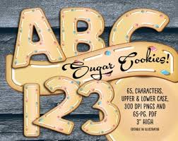 Alphabet refers to the letters of a language, arranged in the order fixed by custom. Have A Sugar Cookie Alphabet 300 Dpi 3 High 65 Page Pdf Transparent Pngs