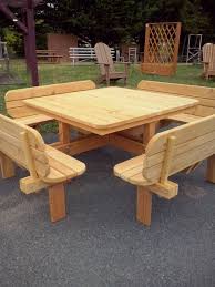 Tables De Jardin En Bois Scierie Blondy Outdoor Wood Furniture Diy Wood Projects Furniture Wooden Patio Furniture