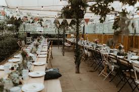 Botanical Greenhouse Wedding At The Secret Herb Garden Edinburgh With Wooden Trestle Table Reception And Imag Diy Greenhouse Hydroponics Growing Plants Indoors