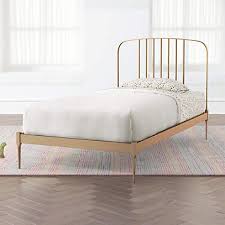 This means especially under the bed. Larkin Twin Gold Bed Frame Reviews Crate And Barrel Canada