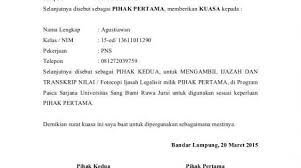Surat kuasa yang harus anda buat sama halnya ketika anda ingin membuat 3 contoh surat kuasa pengambilan bpkb terbaru meskipun memang di bawah ini kami akan memberikan penjelasan kepada anda semuanya mengenai seperti apa contoh dari surat kuasa untuk pengambilan ijazah. Contoh Surat Kuasa Pengambilan Ijazah Di Bank Contoh Lif Co Id