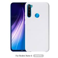 Howmak Slim Liquid Silicone Rubber Shockproof Phone Case Cover For Mi Xiaomi Redmi Note 8 White Xiaomi Redmi Note 8 Cases Guuds Phone Case Cover Xiaomi Phone Cases