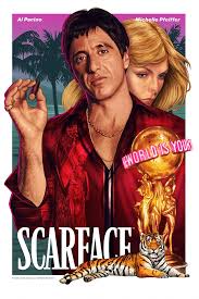 Scarface is the 1983 remake of the 1932 paul muni film of the same name. Insanely Beautiful Pop Culture Artworks Scarface Movie Scarface Poster Scarface