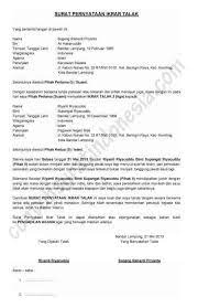 Kumpulan contoh surat pernyataan cerai terbaru dan terlengkap. Cerai Contoh Surat Talak Nikah Siri Nusagates