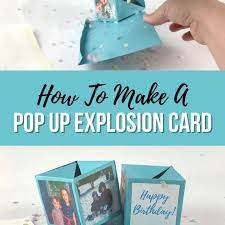 Why give someone a card, when you create something cool and kinetic… using all the same craft supplies?! Explosion Cards How To Make A Pop Up Box Chaotically Yours