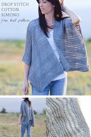 Free seafoam stitch knitting pattern abbreviations: Drop Stitch Cotton Easy Kimono Knitting Pattern Mama In A Stitch