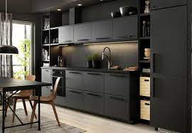 Voxtorp is a smooth door with integrated handles. Schwarze Kuche Im Trend Black Is Back Designigel In 2021 Ikea Kitchen Design Grey Kitchen Designs Small Kitchen Renovations