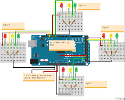 Consider the following gif image showing a loop of traffic light operations. How To Build An Arduino Traffic Light Controller 4 Way Arduino Project Hub