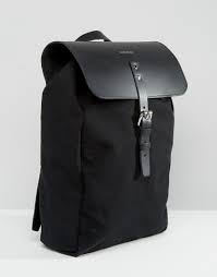 Bild 2 Von Sandqvist Alva Schwarzer Rucksack Aus Canvas Leder Rucksack Schwarz Rucksack Rucksack Tasche