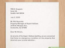 5 Ways To Write A Tenant Complaint Letter - Wikihow
