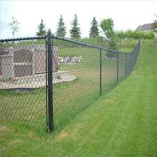 4 Foot Black Chain Link Fence Gate Cyclone Fence In 2020 Black Chain Link Fence Chain Link Fence Cost Chain Fence
