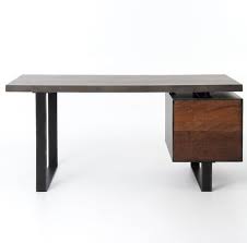 Shop with afterpay on eligible items. Clapton Industrial Concrete Wood Desk With File Drawer Zin Home