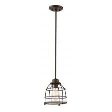 Nuvo Maxx Medium Caged Pendant Light Fixture Mahogany Bronze Nuvo 60 5848 Homelectrical Com