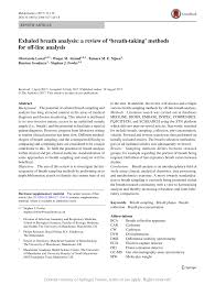 For professional homework help services, assignment essays is the place to be. Pdf Exhaled Breath Analysis A Review Of Breath Taking Methods For Off Line Analysis