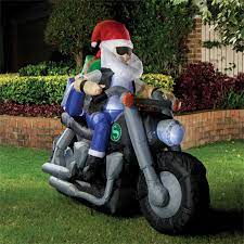 Lytworx Inflatable Santa On Motorcycle Inflatable Santa Motorcycle Inflatable