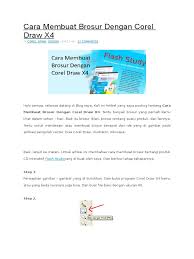 Cara Membuat Brosur Dengan Corel Draw X4