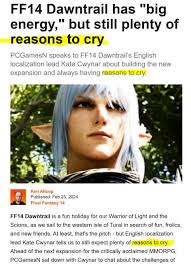 Final fantasy xiv dawntrail completion