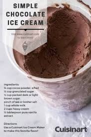 Strain, discarding liquid, and cool. Simple Chocolate Ice Cream Recipe Cuisinart Com Homemade Ice Cream Recipes Machine Chocolate Ice Cream Recipe Cuisinart Ice Cream Maker