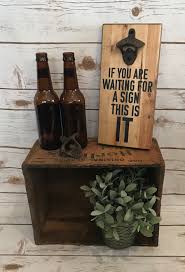 Waiting For A Sign Bottle Opener Funny Wall Mounted Bottle Opener Cast Iron Opener Rustic Bar Wa Bottle Opener Wall Wooden Bottle Opener Bottle Opener Sign