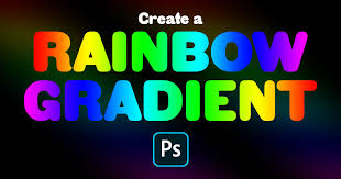 Single color into rainbow color: How To Create A Rainbow Gradient In Photoshop