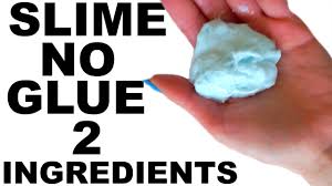 Measure out 2 cups of cornstarch and pour your warm, and colored, water into the cornstarch. How To Make Slime Without Glue 2 Ingredients 3 Ways Without Eye Contact Solution Borax Detergent Youtube