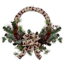 Wonderful spring decor and gift for a flower lover, great for spring, summer and fall harvest wreath. Northlight Burlap Wrapped Artificial Christmas Wreath 24 Inch Unlit Target