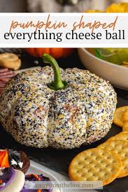 Pumpkin Shaped Everything Bagel Cheese Ball Recipe Cheese Ball Easy Delicious Appetizers Pumpkin Recipes
