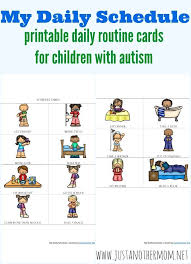 Daily Routine Printable For Kids Routine Cards Autistic Children Daily Schedule Printable