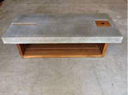 See the detailed gallery here. Concrete And Wood Coffee Table Concrete Coffee Table Coffee Table Wood Coffee Table