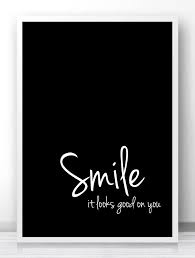 Digital Download Art Motivational Print Smile Etsy Motivational Prints Typography Quotes Quote Prints