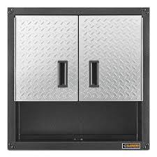 Newage products garage cabinet system instantly upgrades the look of your space, providing you with organized garage storage for all your belongings, includes multi use locker, wall cabinets, base cabinet, worktop, rolling tool cabinets. Wall Mounted Garage Cabinets At Lowes Com