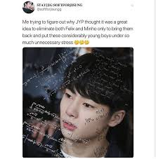 True My Heart Still Hurts While Thinking Of Felix Crying Because Of His Elimination Kid Memes Day6 Kpop Memes