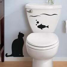 sticker poisson et chat mural wall art home wallpaper wall design