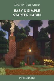 There are so many creative options in minecraft, building houses can be overwhelming. Minecraft How To Build An Easy Starter Cabin Simple A Frame Survival House Bypixelbot