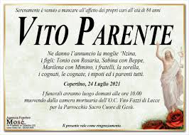 Funerali e annunci funebri a Copertino