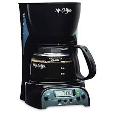 Easy switch with power indicator lights up to show coffee maker is on, or to remind you to shut it off compact design is great for small spaces; Mr Coffee 4 Cup Programmable Coffee Maker Black Drx5 Np Target