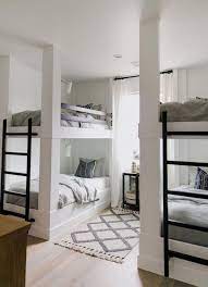 Multiple Bunk Beds Vintage Bedroom Frameless Bed Ideas Staging Bedroom Lakehouse Bedroom Bedroom Design Modern Bunk Beds